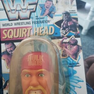 WWF Hulk Hogan Squirt Head Toy Collectable